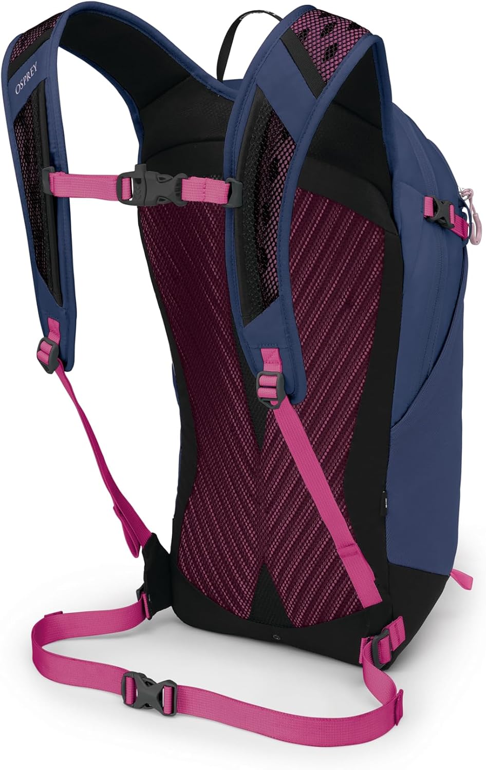 Osprey Sportlite 15L Lightweight Hiking Backpack for Men and Women, Alkaline/Hotspot Pink