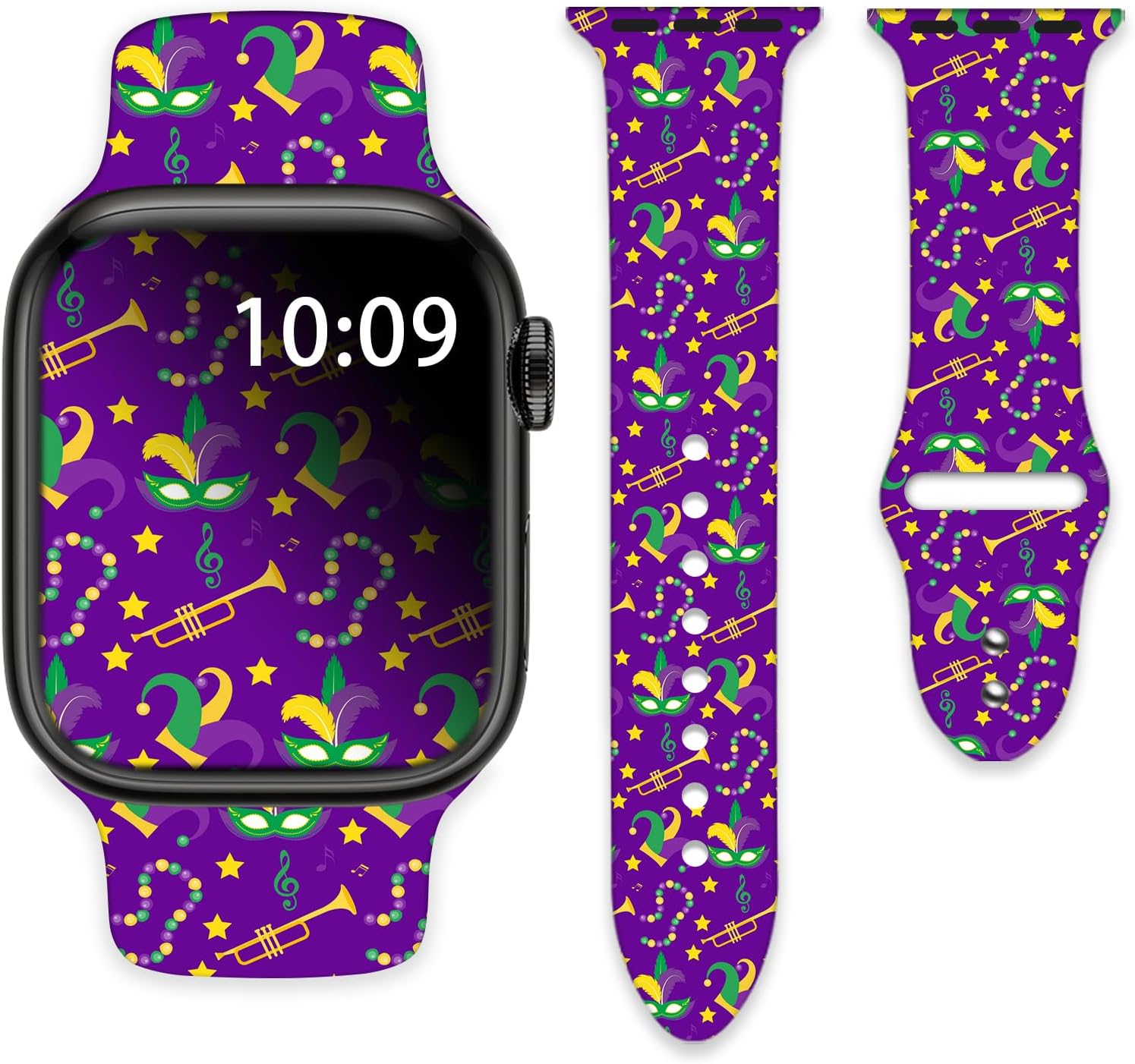 Watch Bands Compatible with Apple Watch 38mm 40mm 41mm 42mm 44mm 45mm 49mm for Women Men Silicone Wristbands Strap Replacement for IWatch Series SE 8 7 6 5 4 3 2 1