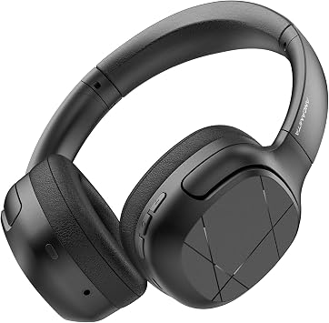 Hybrid Active Noise Cancelling Headphones, Wireless Over Ear Bluetooth, 50H Long ANC Playtime, Rotatable and Foldable, HiFi Audio Deep Bass, Customized EQ via APP, Transparency Mode