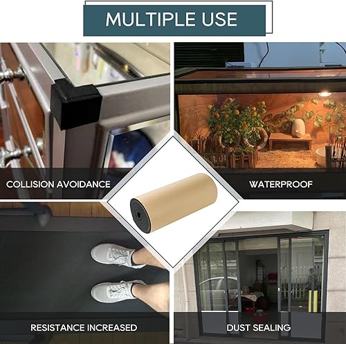 Miniatura 27 de NATGAI Esponja de neopreno con lámina de goma de espuma adhesiva de 1/4 pulgadas de grosor x 12 pulgadas de ancho x 54 pulgadas de largo, cortado a