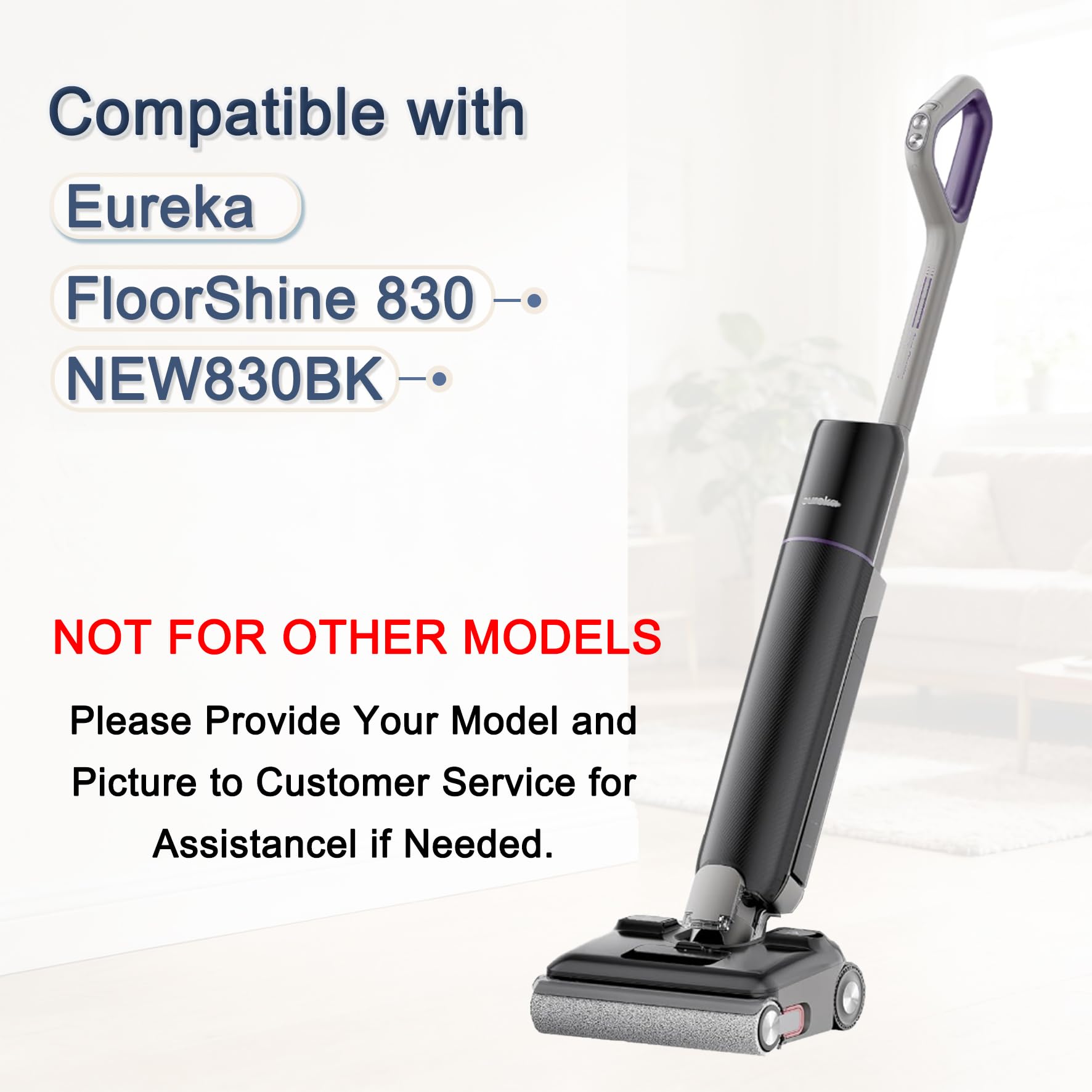 Kit de 11 accesorios compatible con aspiradora Eureka FloorShine 830