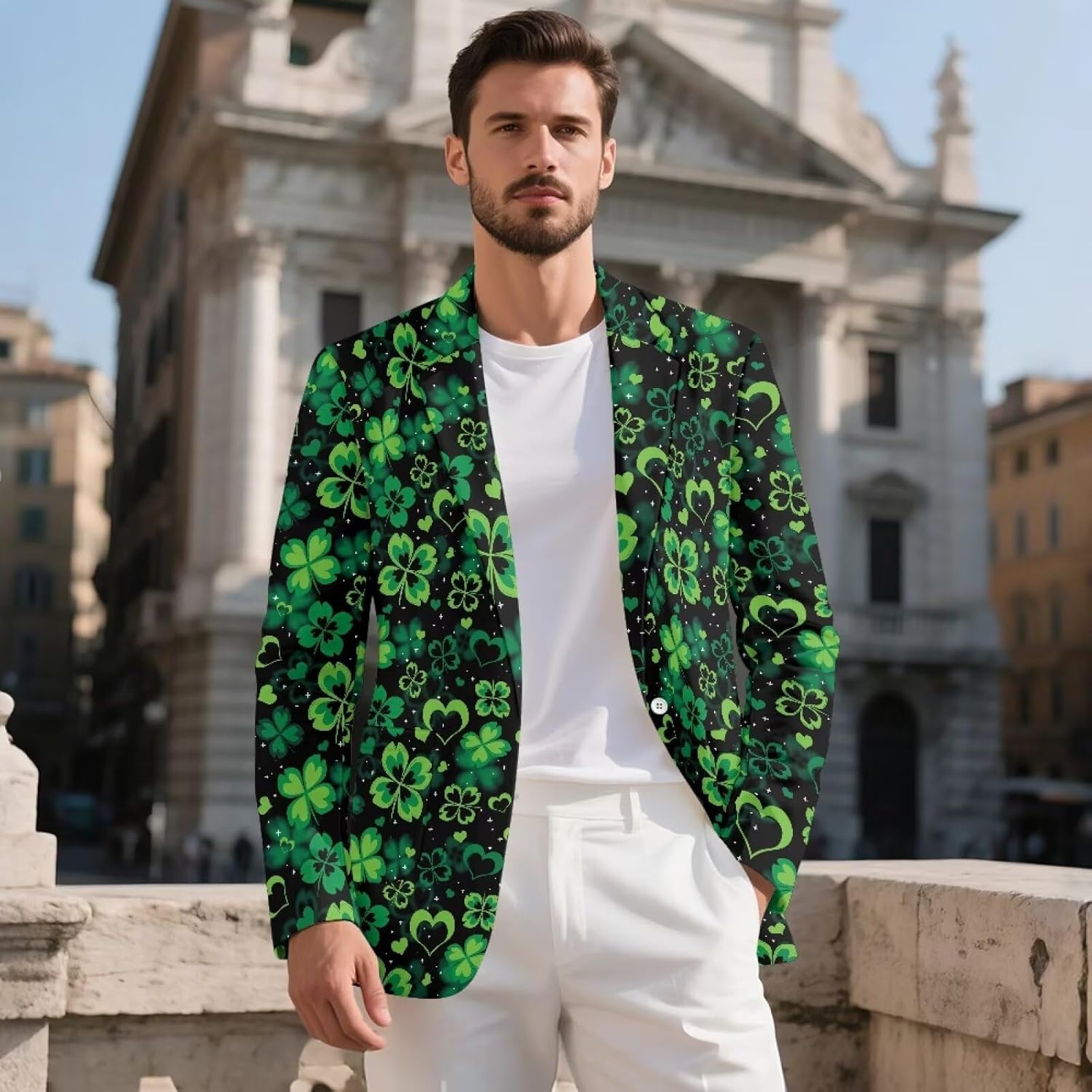 Men's Blazers Slim Fit Business Casual Sport Coat One Button Travel Blazer Lightweight Suit Jacket S-5XL