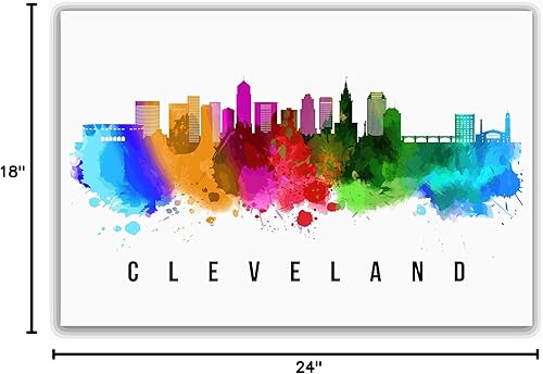 Vista 152 de Póster de Atlantic City Skyline New Jersey, pintura de paisaje urbano de Atlantic City, póster de Atlantic City New Jersey, impresión de paisaje