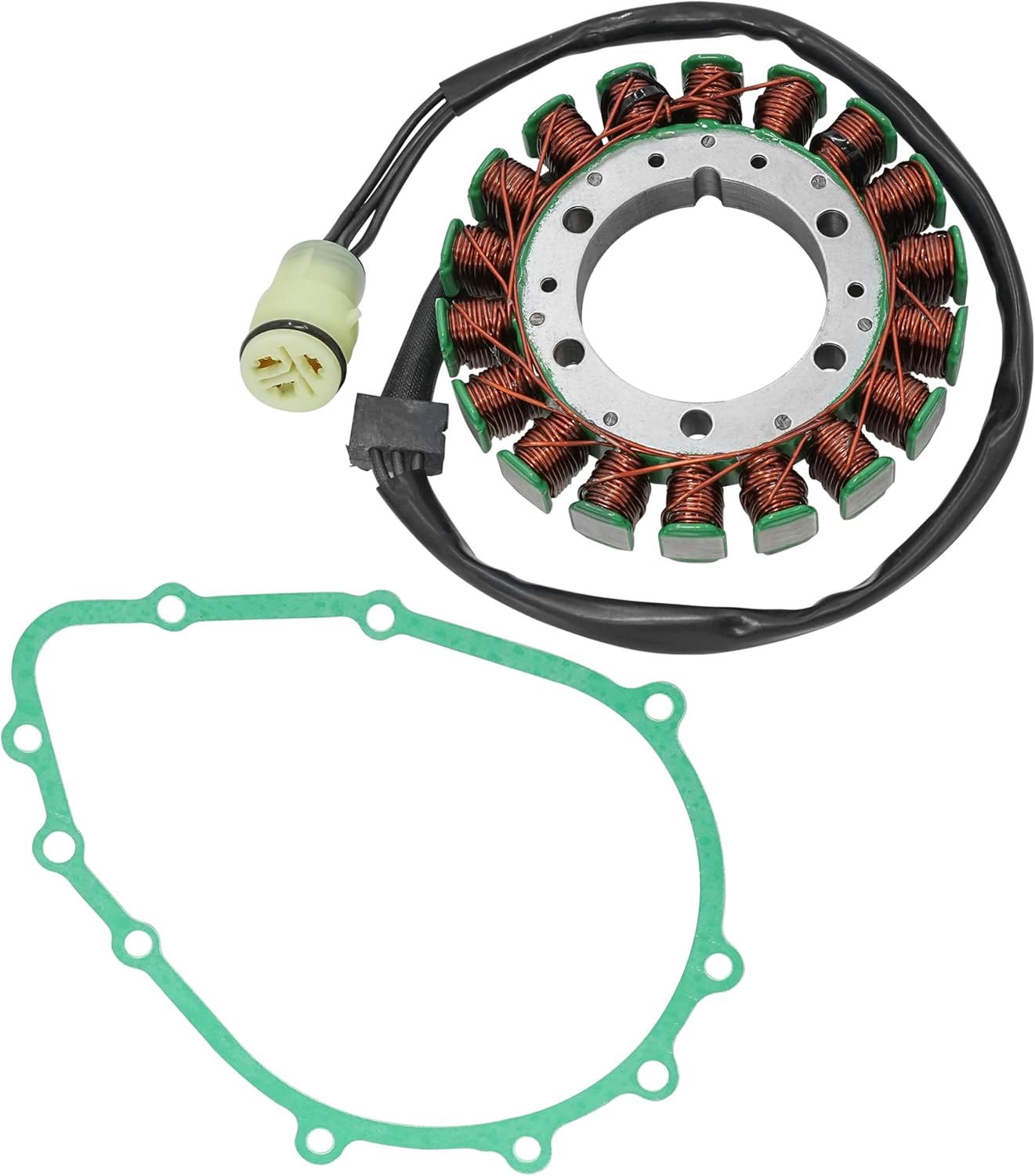 Caltric Stator and Gasket Compatible With Kawasaki Ninja 600 Zx-6R Zx6R Zx600-J 2000-2002