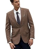 Retro Herringbone Mens Suit Jackets Tweed Slim Fit Sport Coats Prom Business Blazer Casual Men Tux Jacket Wedding Blazers