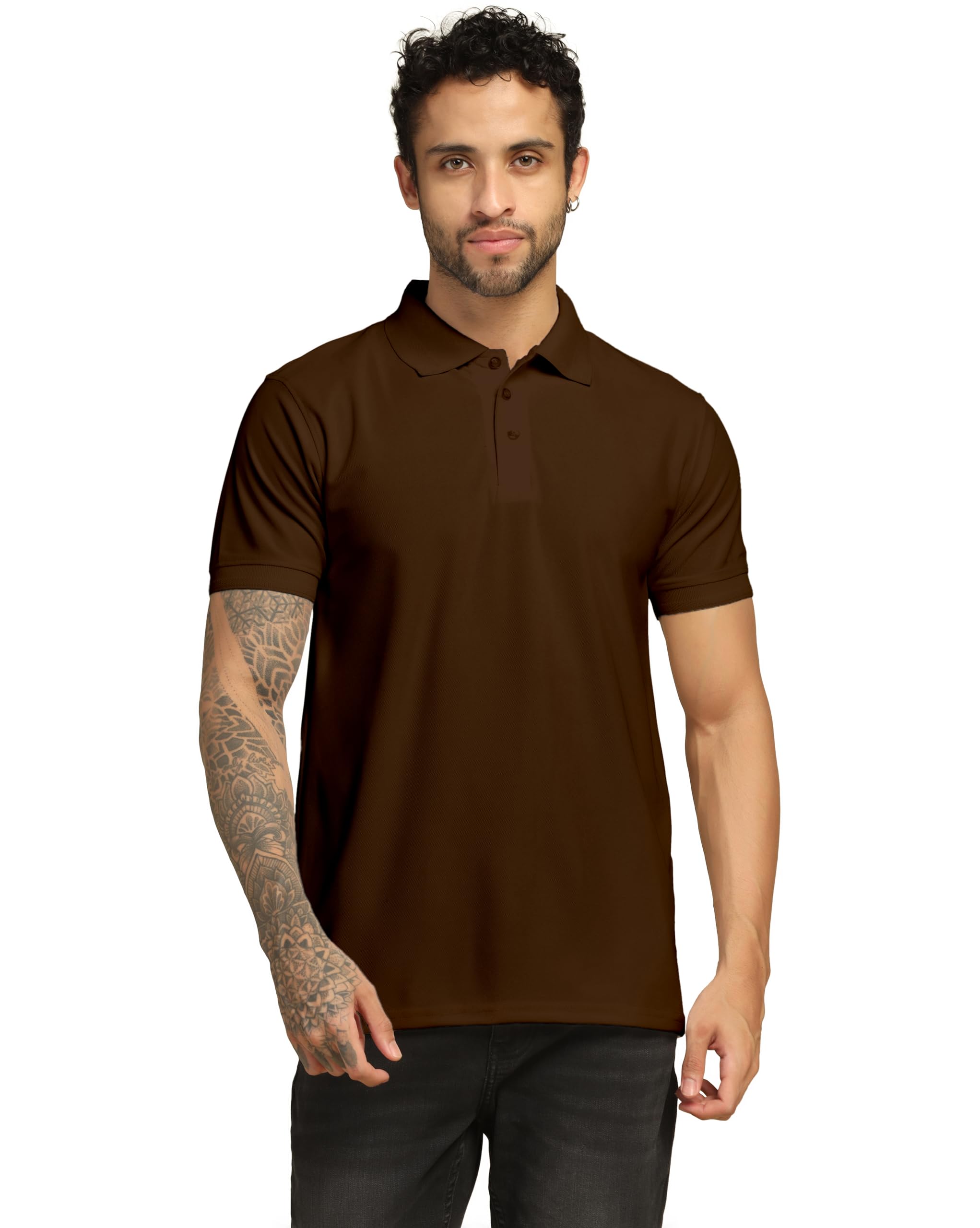 VastraVibesMen's Polo Regular Fit T-Shirt