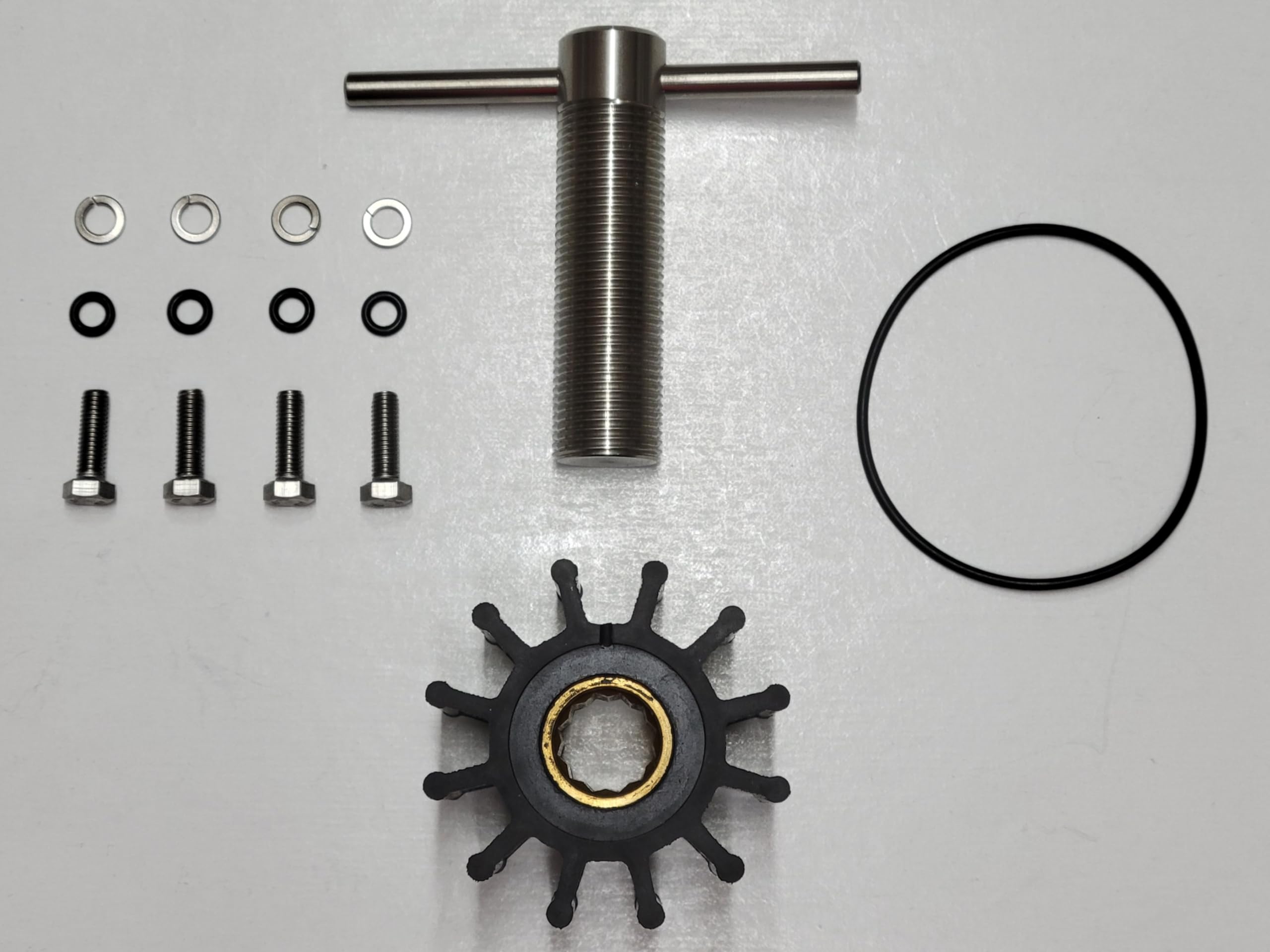 StayCoolPumpsSCP-21700445 Sea Water Pump Threaded Impeller Kit with Puller Replaces Volvo Penta 21700445