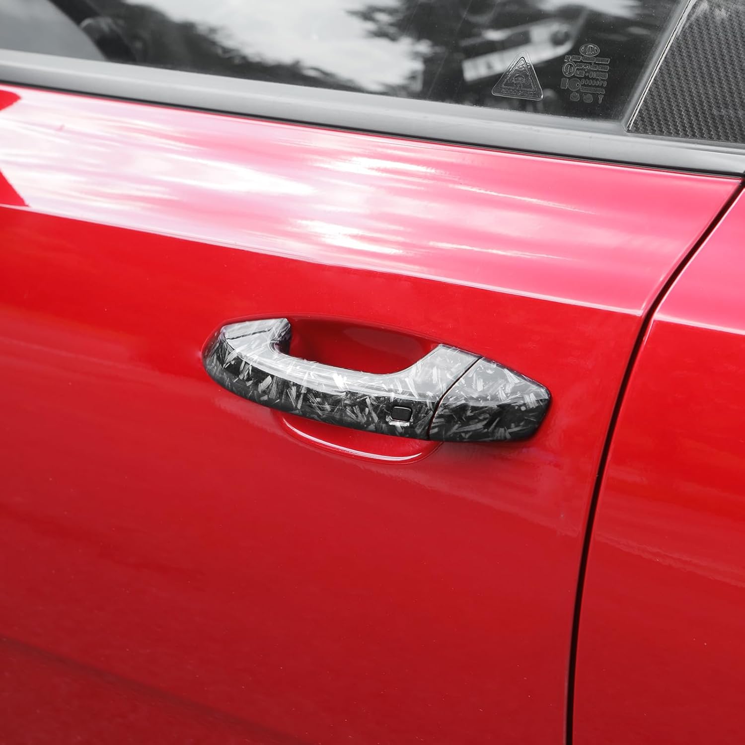 YOUTOOCAR Door Handle Covers Compatible with Kia Stinger 2018-2023 Accessories (Forged Black)