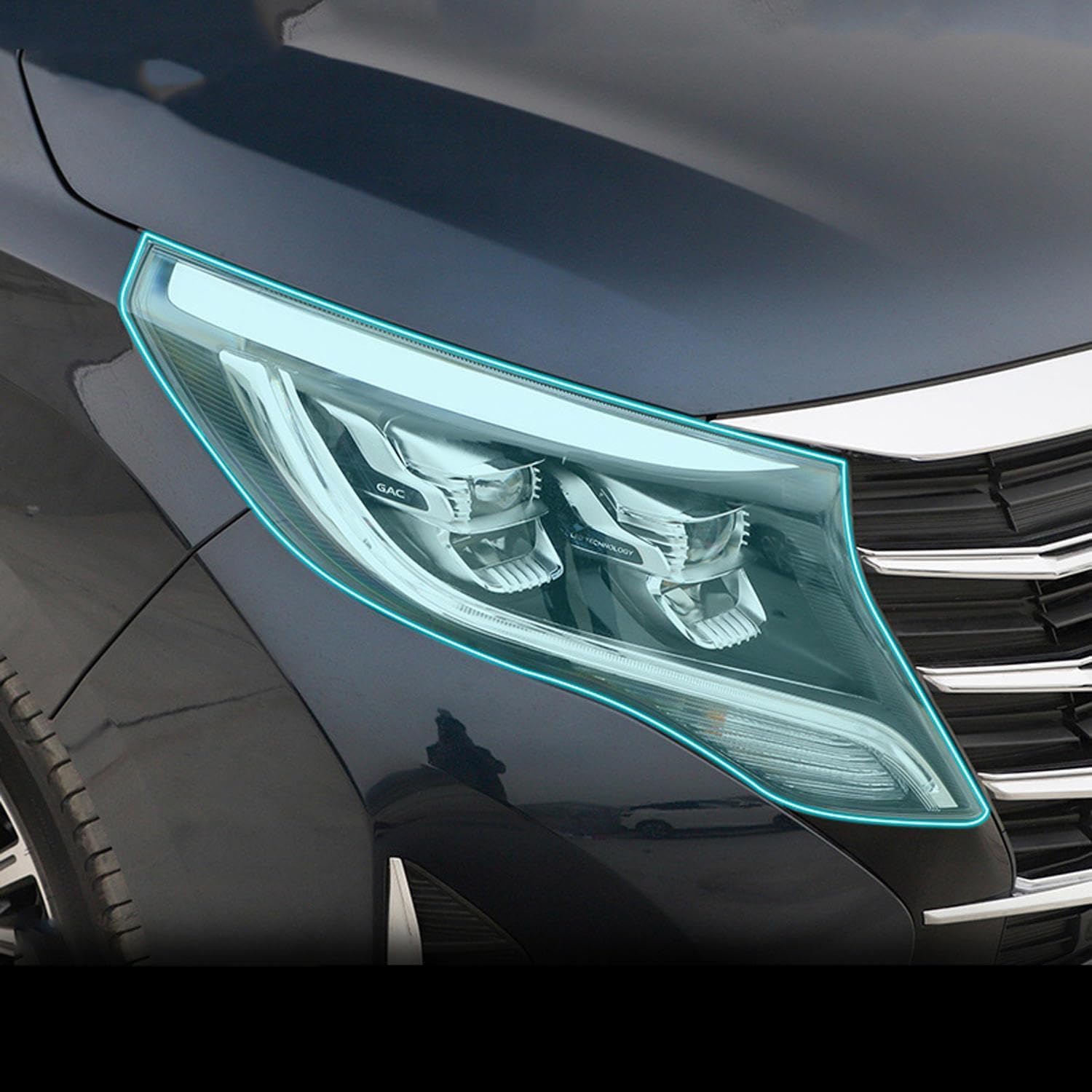 Samlng Transparent Car Front Light Film For Gac Trumpchi M8 Gm8 2018-2023 Car Exterior Headlight Anti-Scratch Ppf-Tpu Protective Film