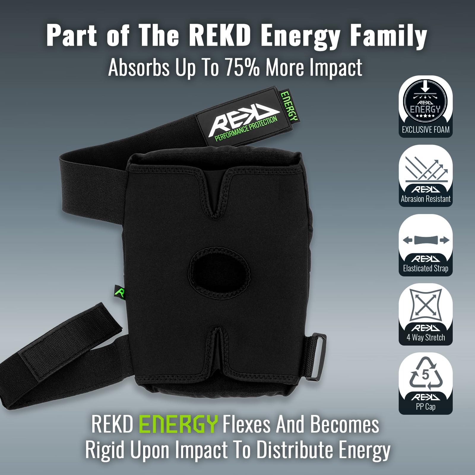 Rekd Energy Ramp Knee Pads Rodilleras, Unisex Adulto