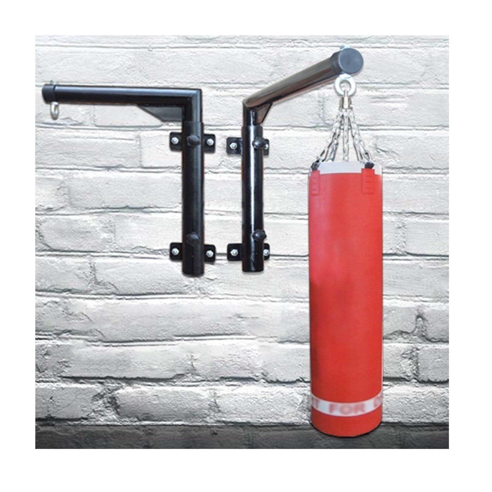 JINMLBO Heavy Punch Bag Wall Bracket Rotatable Adjustable Save Space Sandbag Holder Rings Wall Mount Boxing Hanger Fixed Frame