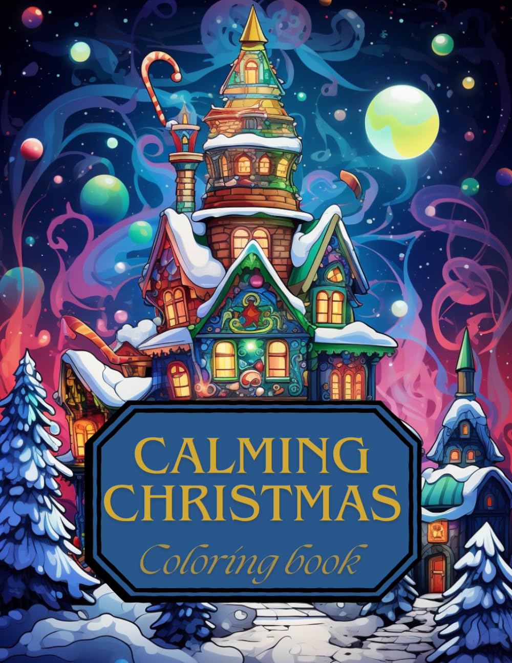 Calming christmas: Coloring book for adults 220 pages