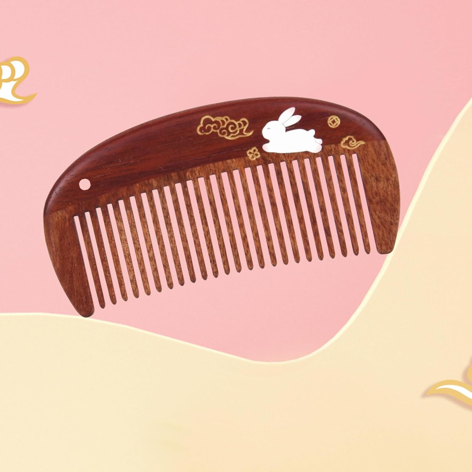 TAN MUJIANG Wooden Hair Comb for Woman Antistatic Scalp Massage 1pc