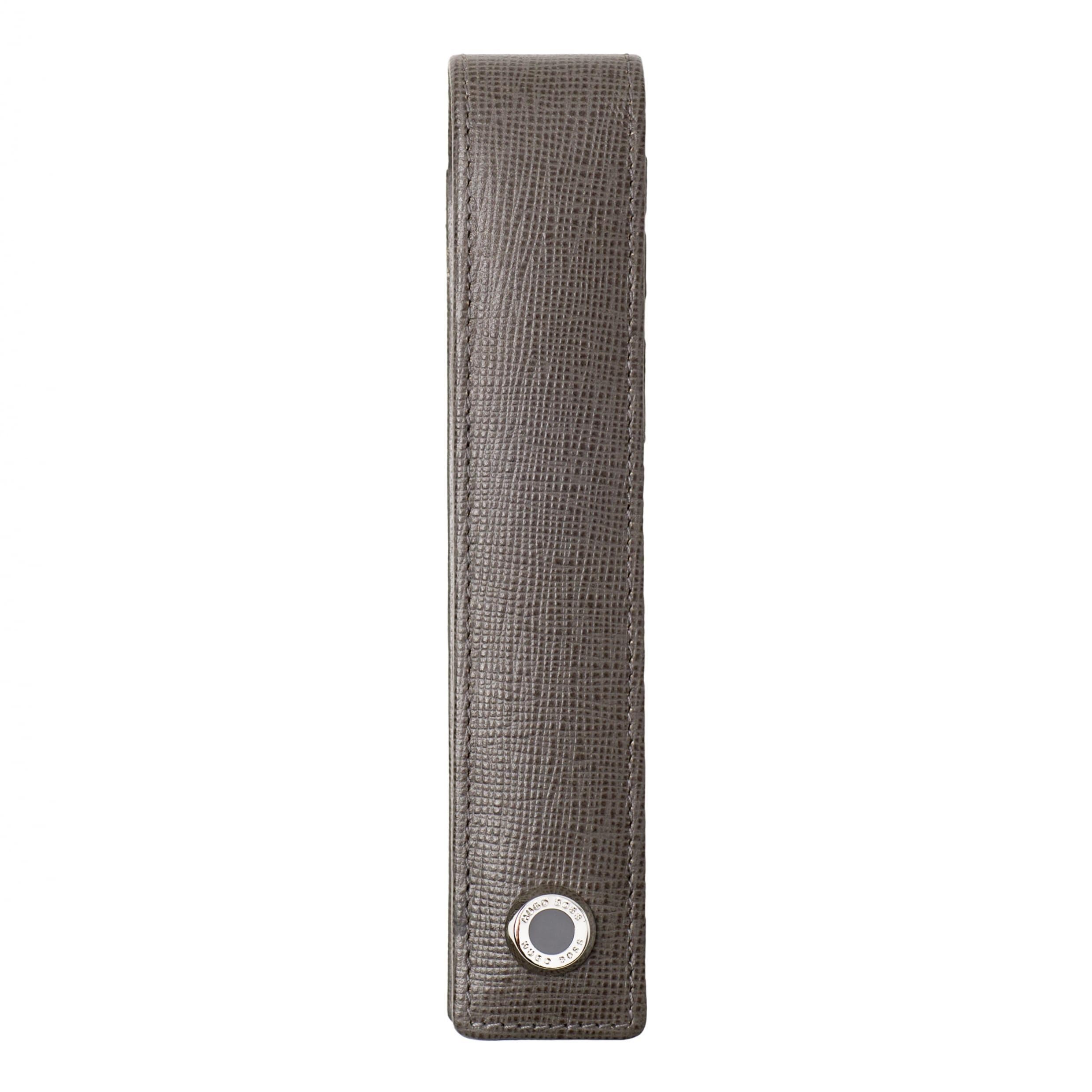 Hugo Boss Etui na przybory piśmiennicze tradycja magnetyczne, 1 przyrząd do pisania, szary (szary) - HLB904H