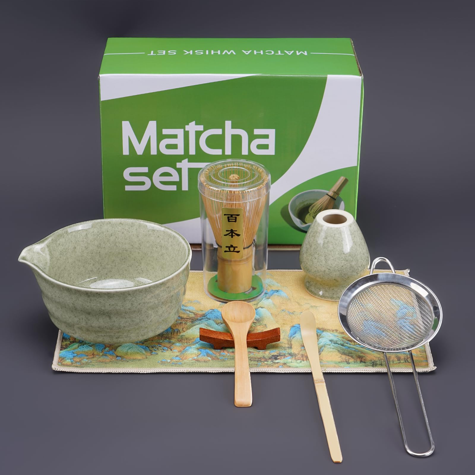 7-Piece Black Matcha Whisk Set – Complete Japanese Tea Ceremony Kit With Bowl, Whisk, Sifter & More - View #10