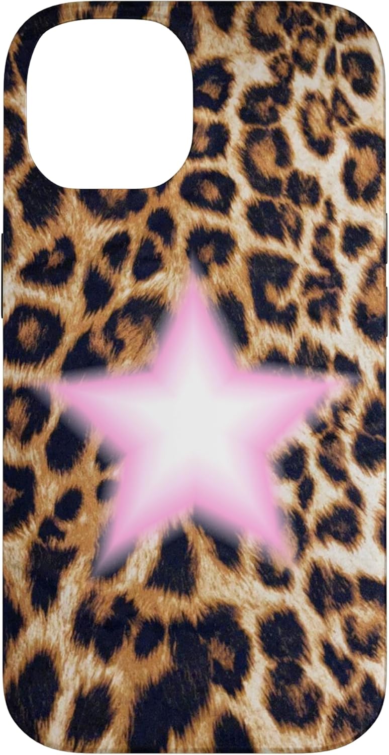 Baby Pink Leopard Star Case for iPhone 11