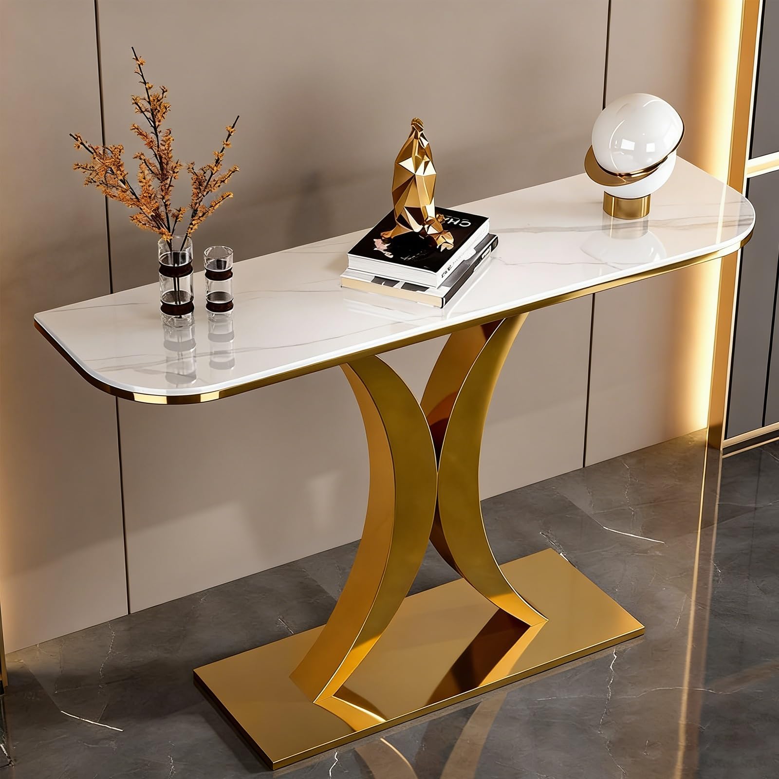 Recibidor elegante para organizar las llaves en un hall estrecho