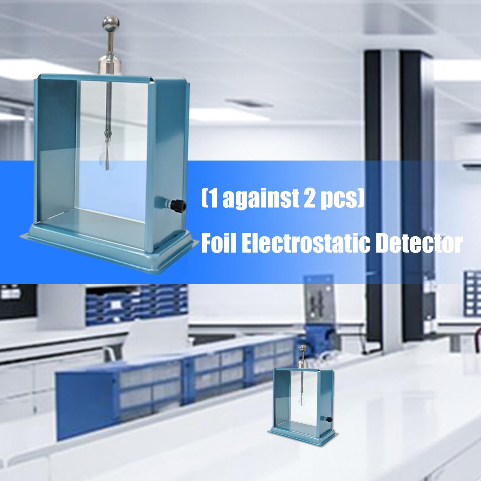 2 Stück Metall Und Glasfolien Elektroskop Physik Laborausrüstung Für Statische Aufladungsdemonstrationen In Schulen Folien Elektroskop Für Den Naturwissenschaftlichen Unterricht
