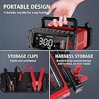 Vista 5 de 30 Amp 6V/12V/24V Smart Trickle Charger, Car Battery Charger, Lithium, Lifepo4, Lead Acid (AGM/Gel/SLA) Battery Maintainer, Desulfurizer, For: Car