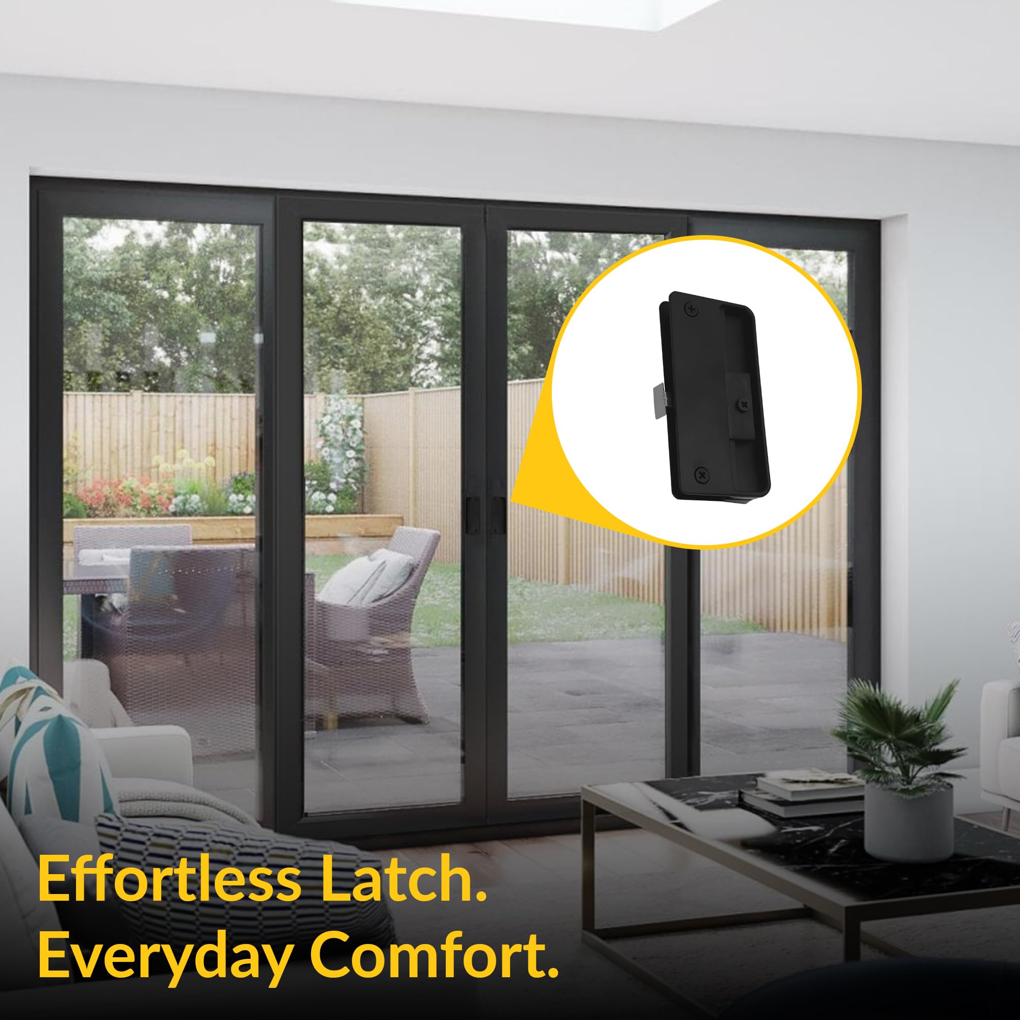 Brixwell Screen Door Latch - Black Finish -7 Brixwell Screen Door Latch - Black Finish -7