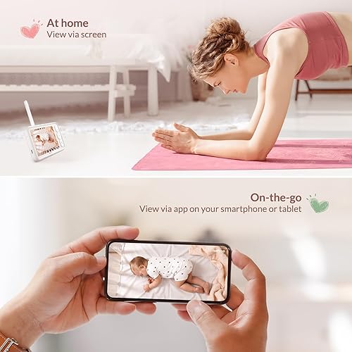 Miniatura 5 de NETVUE Monitor de cámara para bebé de video el soporte Peekababy 4 en 1 satisface las necesidades de los padres en todos los escenarios, monitor de