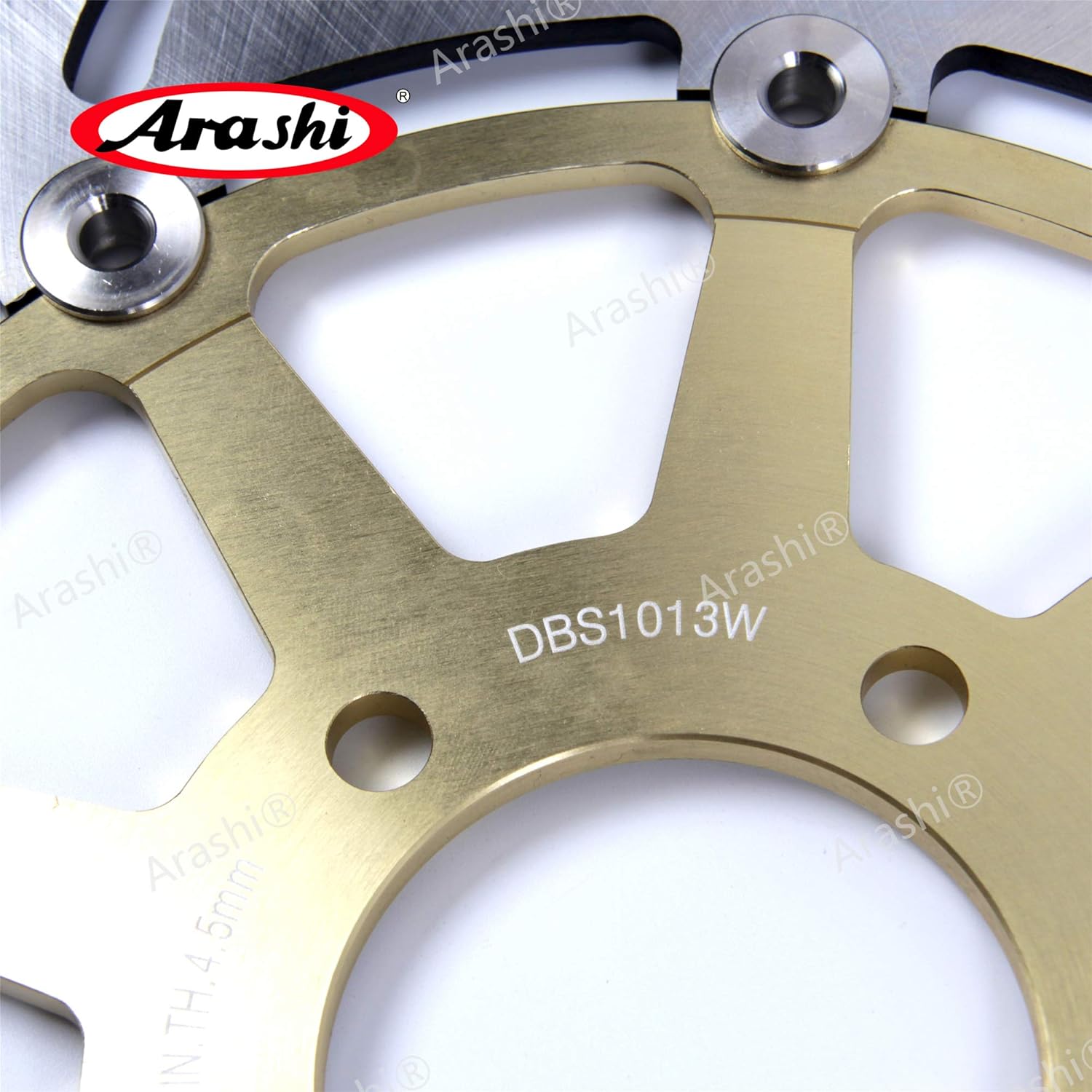 Arashi Front Brake Disc Rotors for Suzuki Hayabusa GSXR 1300 1999-2007 / TL1000R 1998-2003 / TL1000S 1997-2001 Motorcycle Accessories GSX-R1300 GSXR1300 Gold 1999 2000 2002 2004 2005 2006