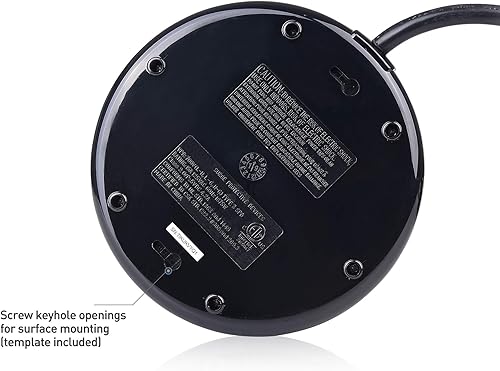 Miniatura 5 de Cable Matters Torre de protección contra sobretensiones de 6 salidas con 4 puertos de carga USB (4.2 A en total) y cable de alimentación extra largo