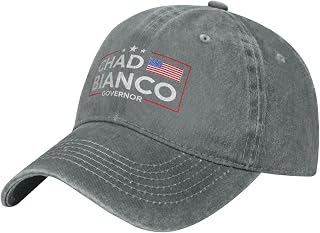 FKHARRIS Bianco for Governor 2026 California Chad Bianco Black Adjustable Cowboy Hats Baseball Cap Trucker Hat for Women Men