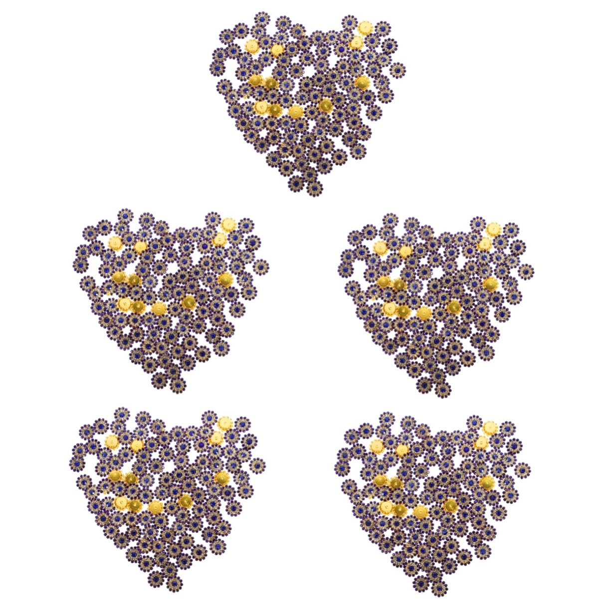 5pezzi Flatback Strass Decorativi Con Cristalli Accessori Fai Da Te Per Gioielli Per Abbellire Borse Inviti e Articoli Creativi