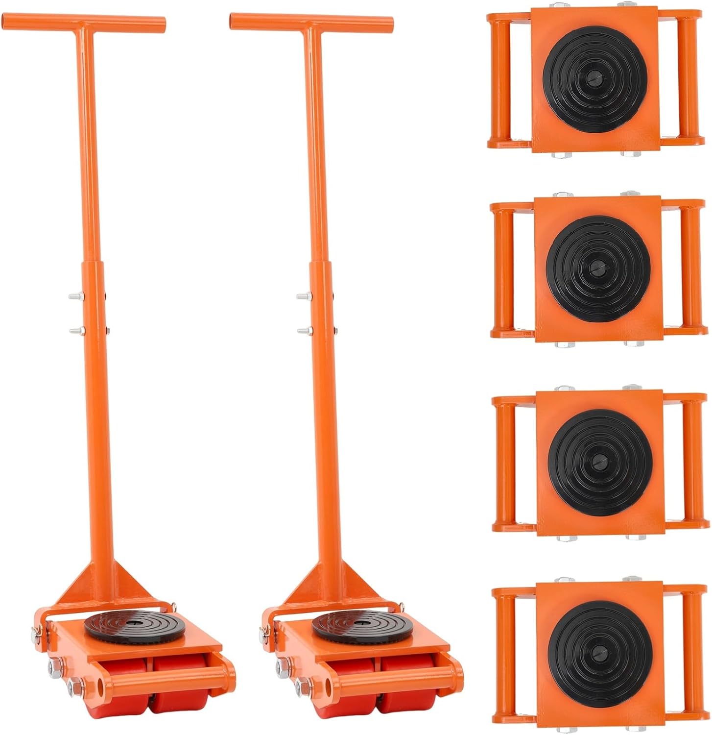 Machinery Mover Industrial Heavy Duty Skate Dolly with 4 Wheels & 360° Rotation Non-Slip Tray for Containers, Heavy Tools, Jobsite Box for Domestic and Industrial