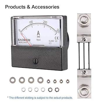 Amazon.com: Baomain DH-670 DC 300A Analog Amp Panel Meter