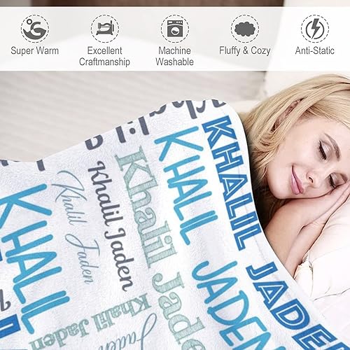 Miniatura 57 de Manta personalizada para bebés, niñas y niños, mantas de bebé personalizadas con nombre, mantas personalizadas para niños, manta de bebé