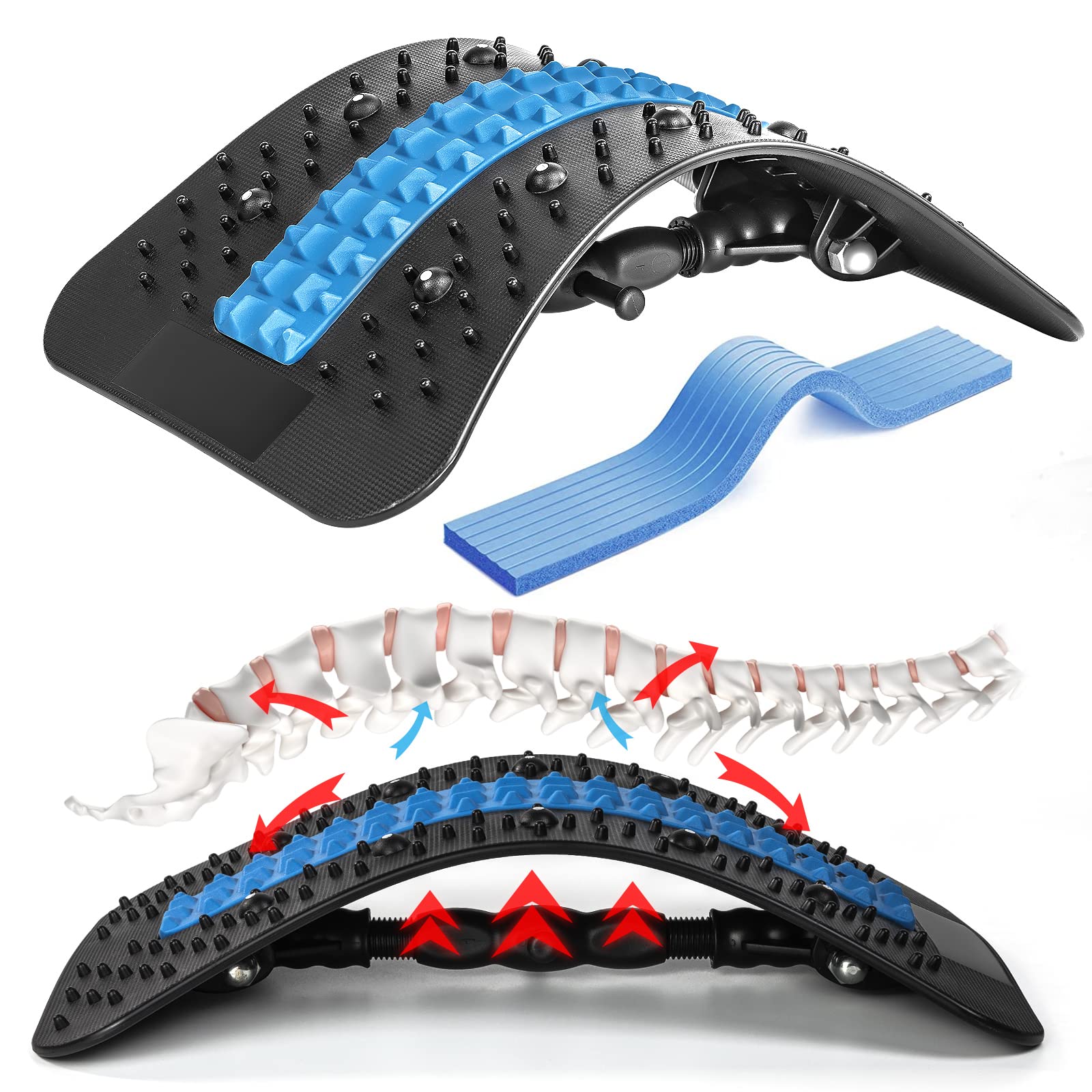 Buy Back Stretcher, Back Cracking Device, 2022 Upgraded Back Cracker