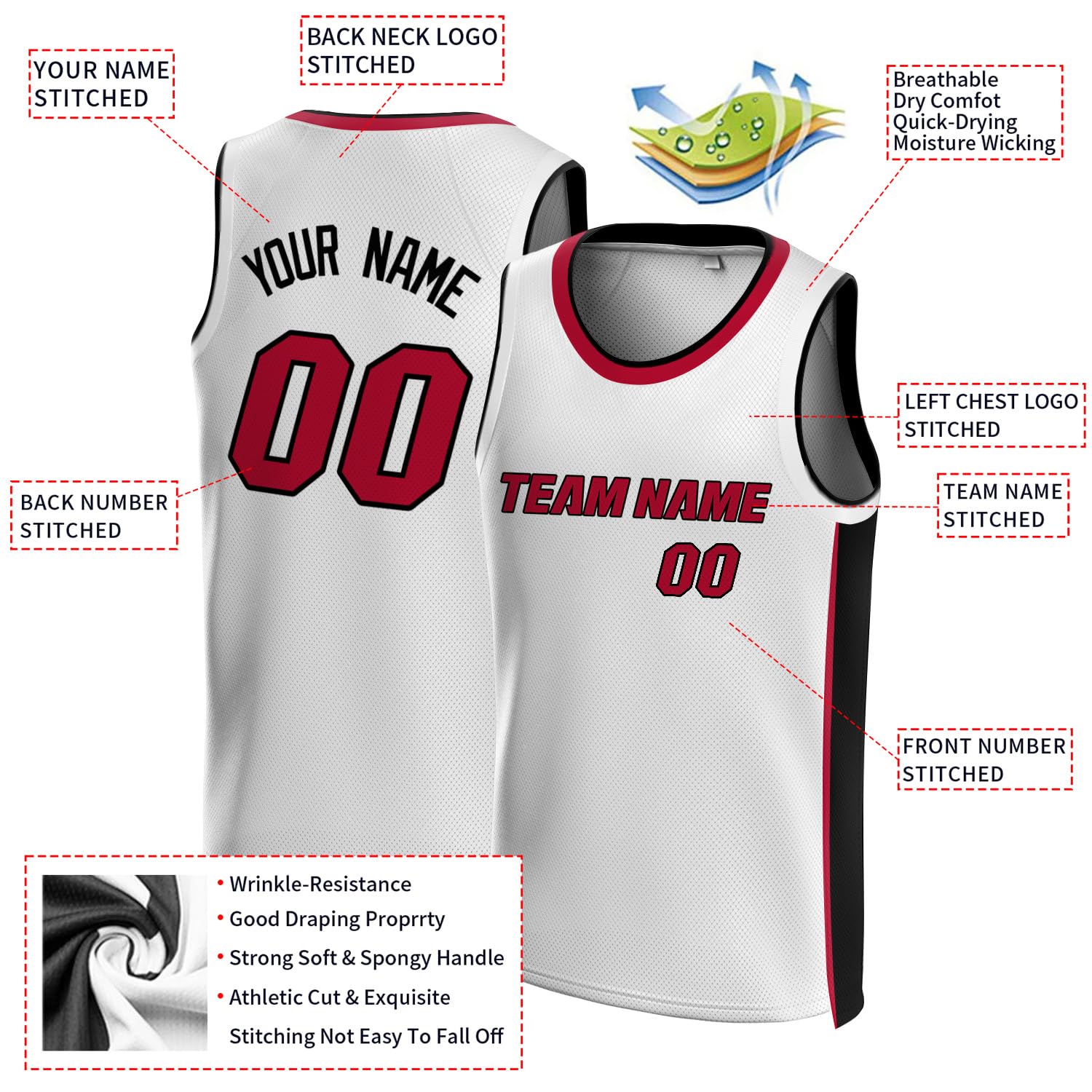 Ytuhloe Custom Basketball Jersey Sleeveless Athletic Mesh Basketball Shirt Personalized for Men Boys Women Youth