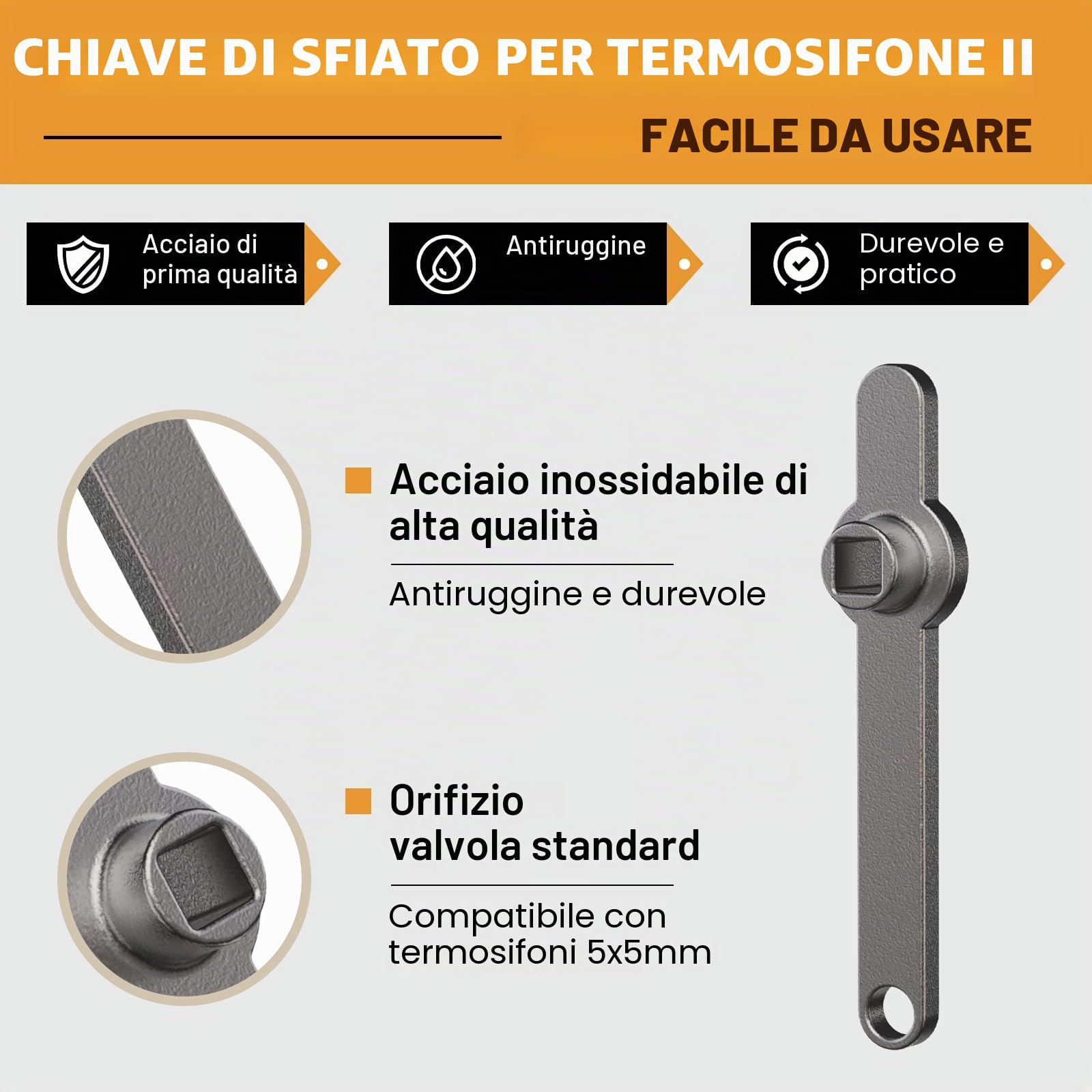Spazzola per la pulizia del radiatore, con chiave di sfiato, spazzola per riscaldamento lunga 120 cm, in microfibra, la preparazione ideale per la stagione di riscaldamento
