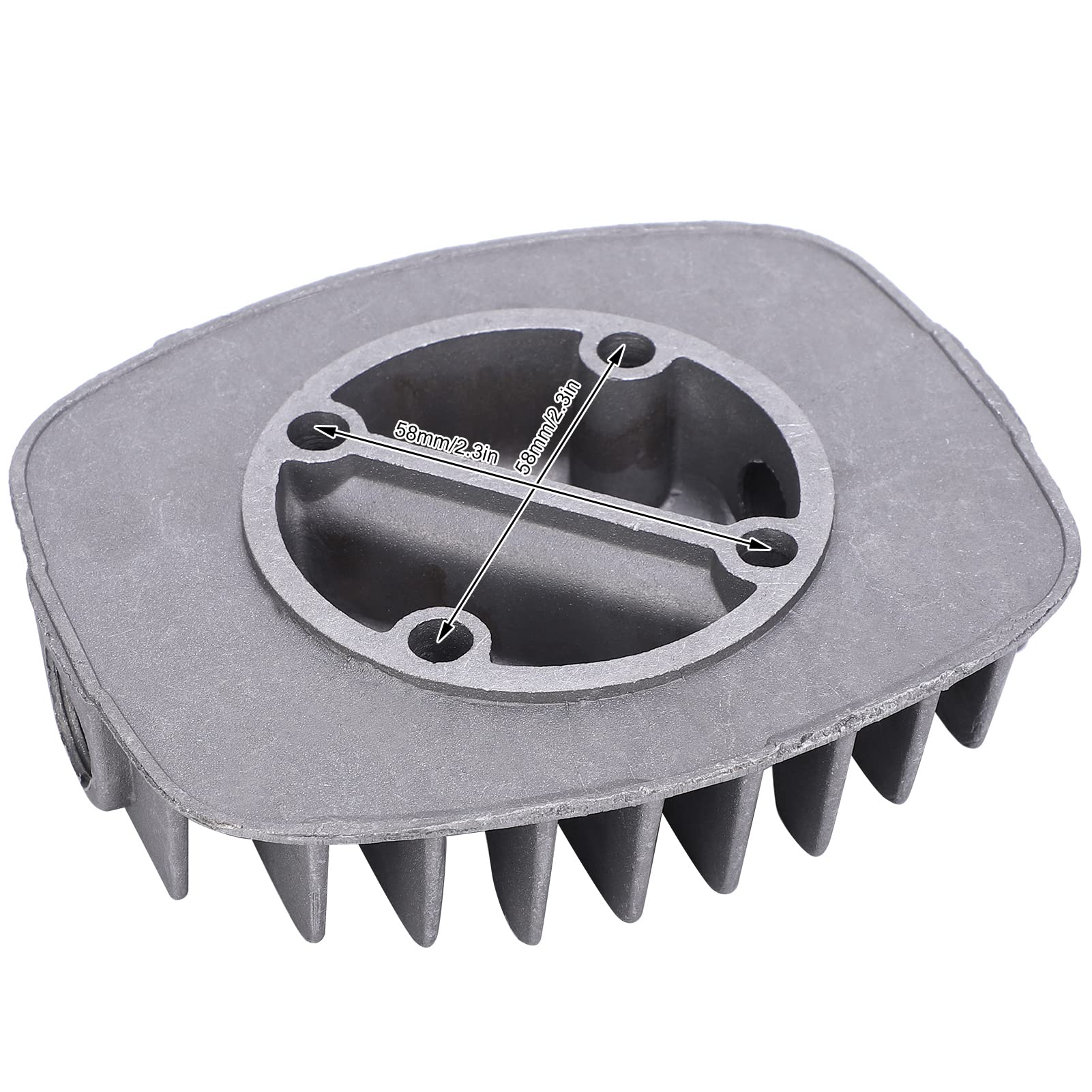 Culata 2.5P/3P/5P/6P, Culata de Compresor de Aire de Larga Vida útil, Aluminio Fundido para Suministros Industriales de Compresores de Aire