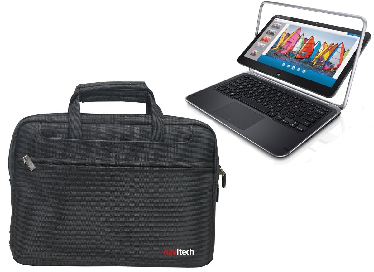 Navitech Black Ultrabook/Laptop/Notebook Case Cover Bag Compatible With Dell XPS 12 Duo Windows 8 Tablet