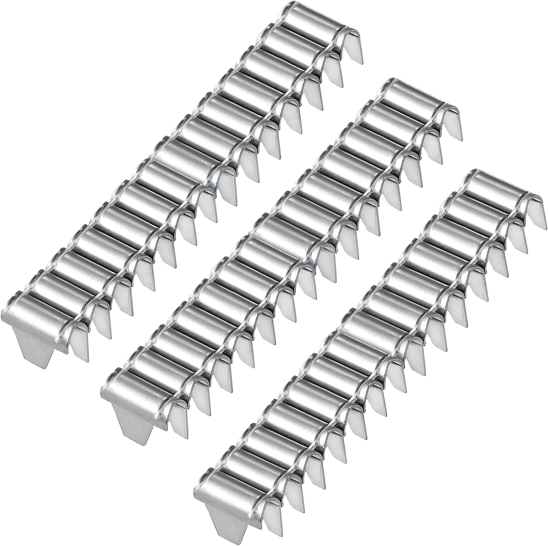 meite M66 Clinching Clips, 3/4 Inch Crown Galvanized Clinching Clips for M66 Clinching Clipper Tool Staples for Bedding, Wire Fencing (6,660 Counts)