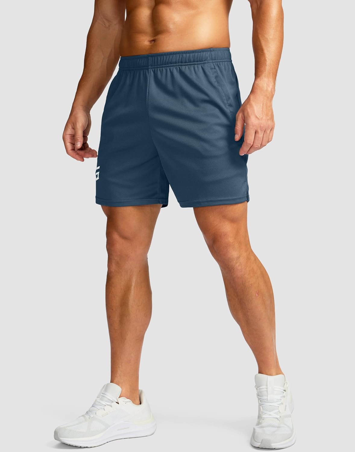 G Gradual Men's 5"/ 7"/ 9" Workout Running Shorts Quick Dry Lightweight Gym Shorts with Zip Pockets - Image 2