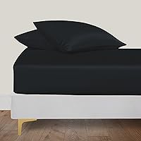 Vista 14 de Linenwalas - Sábana bajera de bambú, con bolsillo profundo, elástico y seguro, ropa de cama suave y refrescante perfecta para el cuidado de la piel