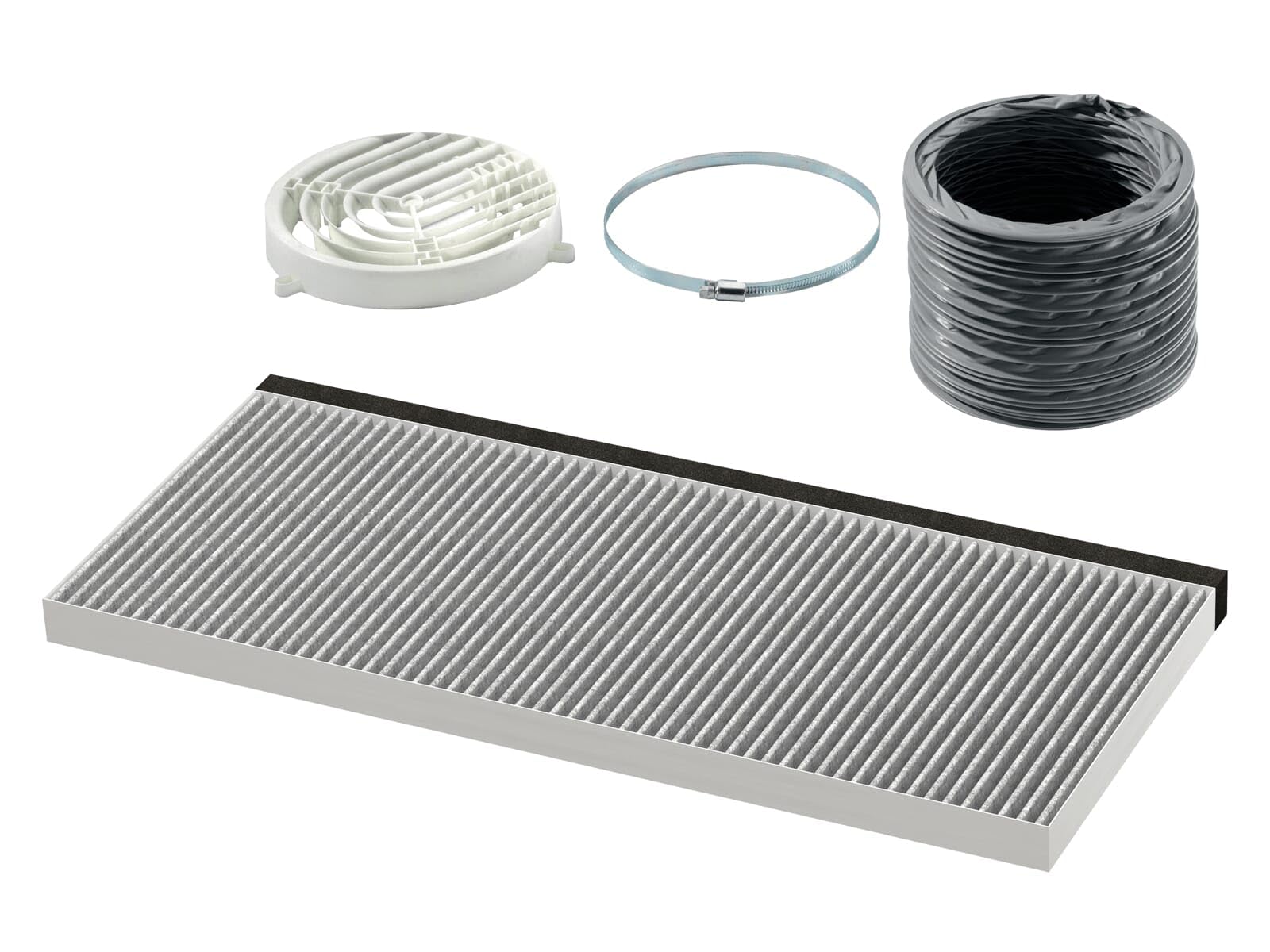 Bosch DWZ2IT1I4 Accessories for Cooker Hoods, Clean Air Standard Recirculation Set (4-Piece), Made in Germany