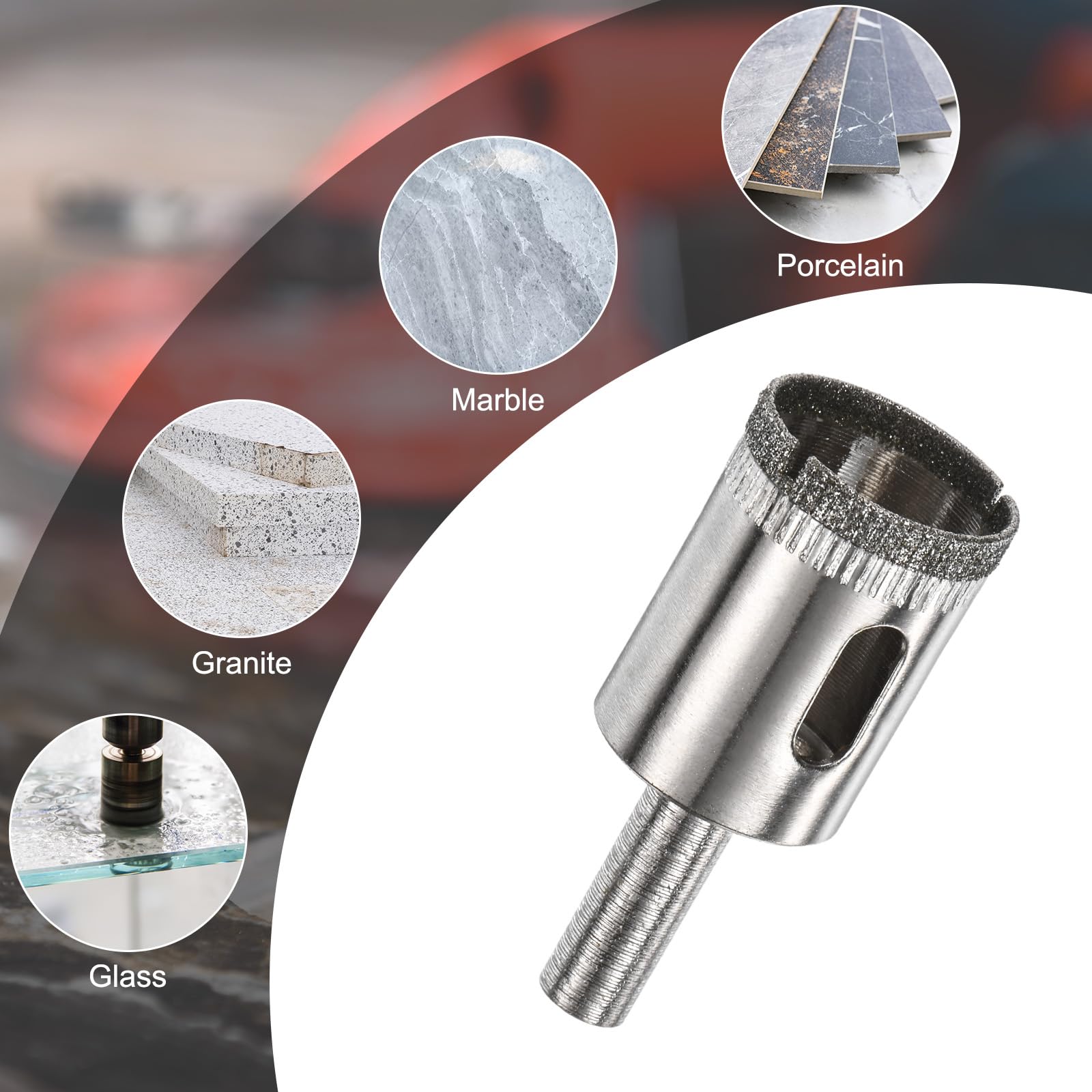 M METERXITY 2-Pack Diamond Hole Saw Drill Bit - Image 4