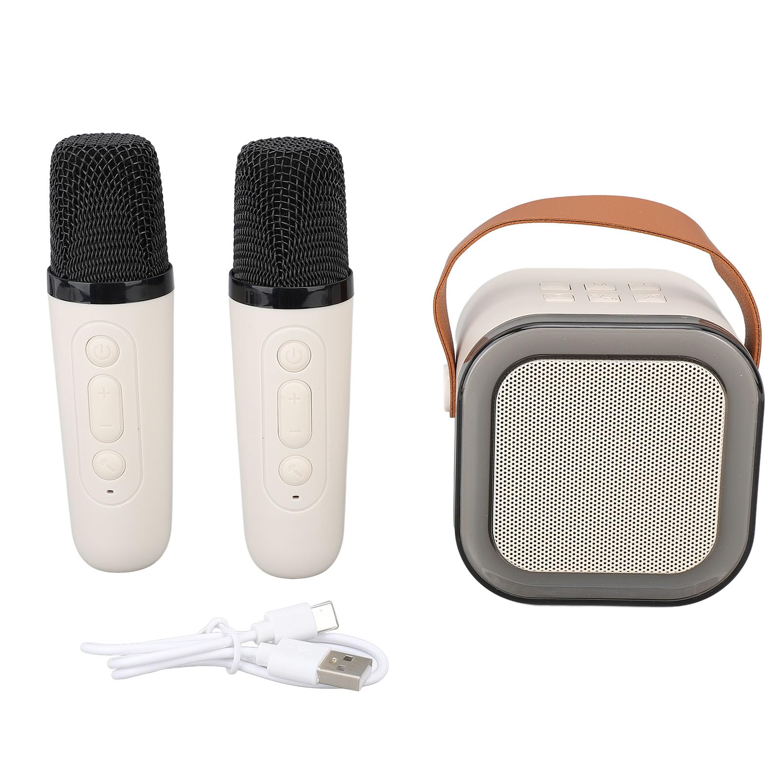 Muiltvoe Mini Karaoke Machine,Portable Bluetooths Speaker with 2 Microphone,Excellent Sound Quality Wireless Bluetooths Speaker for Kids Adults,Gifts Toys for Girls