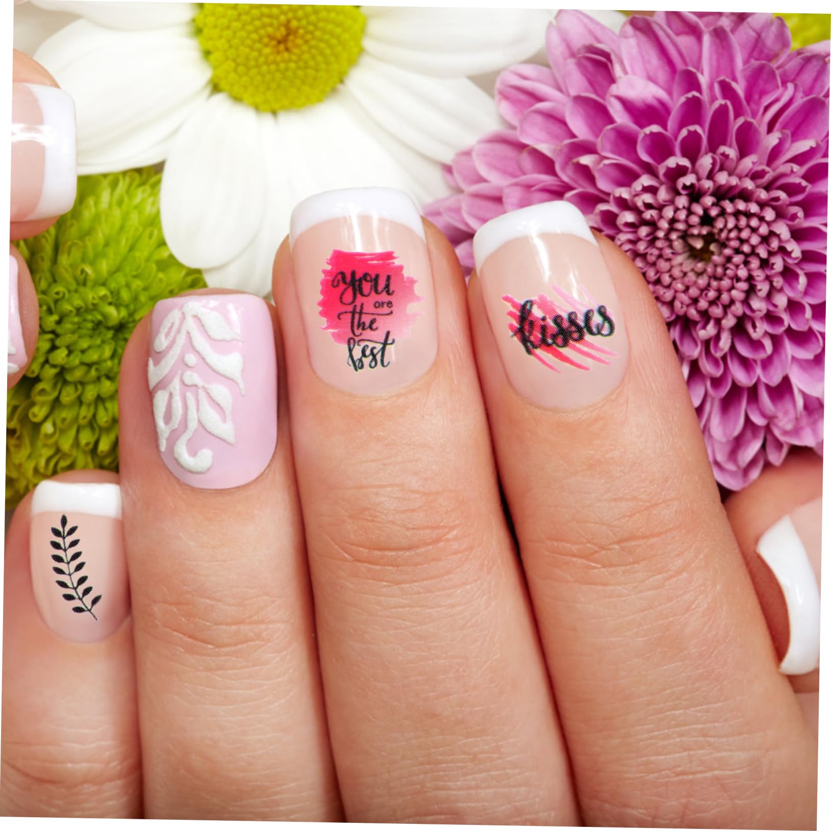 FOMIYES 30hojas Calcomanías Autoadhesivas Para Uñas Decoración De Arte De Uñas Temática De San Valentín Páginas De Stickers Para Manicura Diseño Delicado y Fácil Aplicación