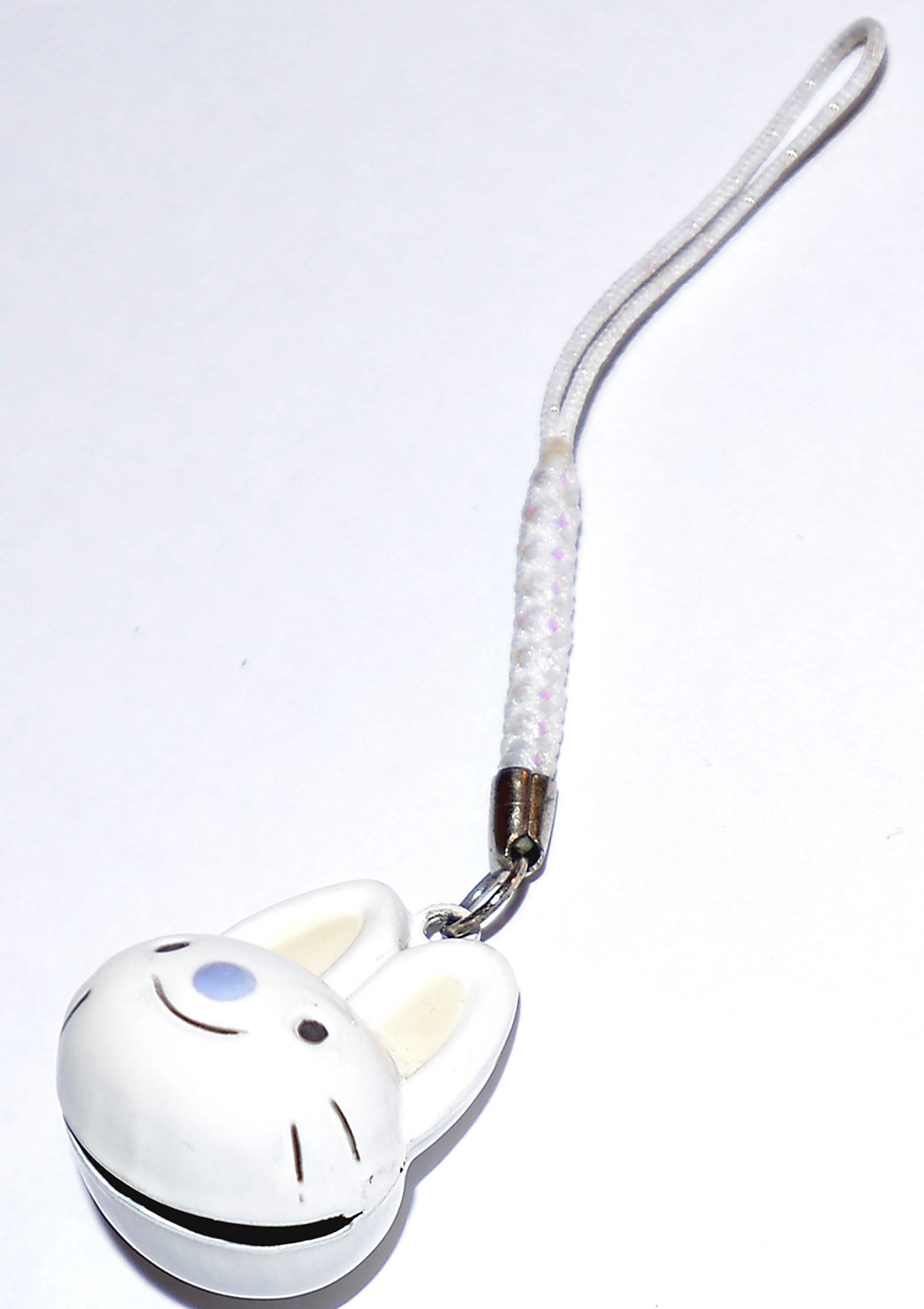 Japanese lucky animal big little happy rabbit bell mobile phone charm ( for good luck,wealth and prosperity)