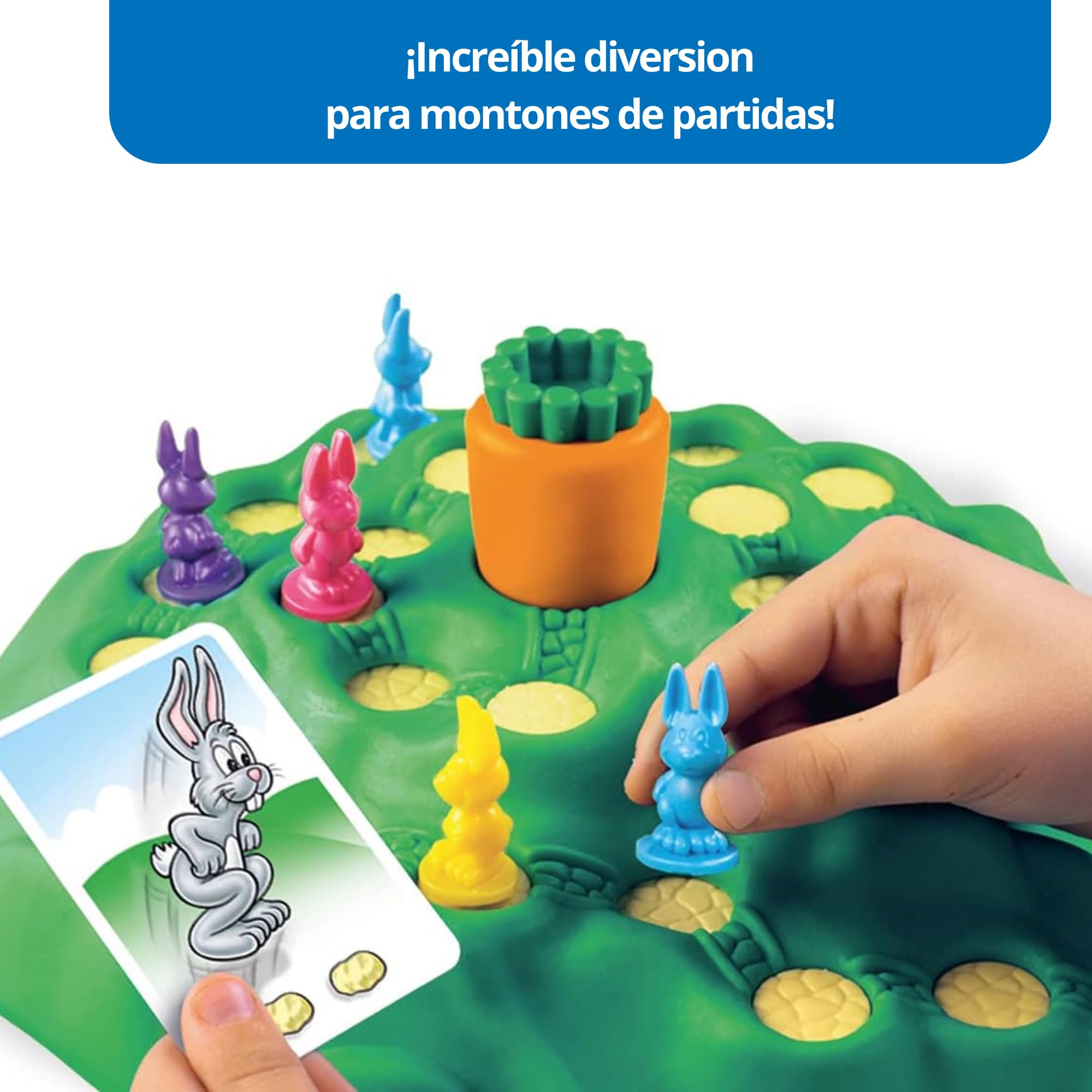Ravensburger - Funny Bunny, Juegos De Mesa Niños 4 Años, Juguetes niños 4 años, Juegos De Mesa Niños, Juegos para niños, Regalos para Niños, Versión Español