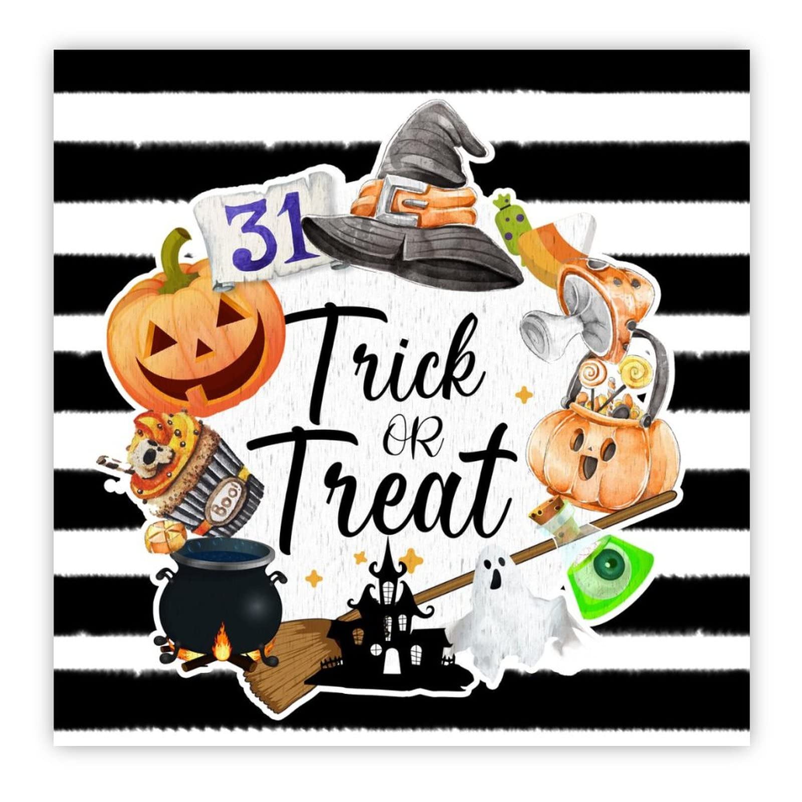 Tableau bois Halloween durable pour remplacer la déco plastique un an