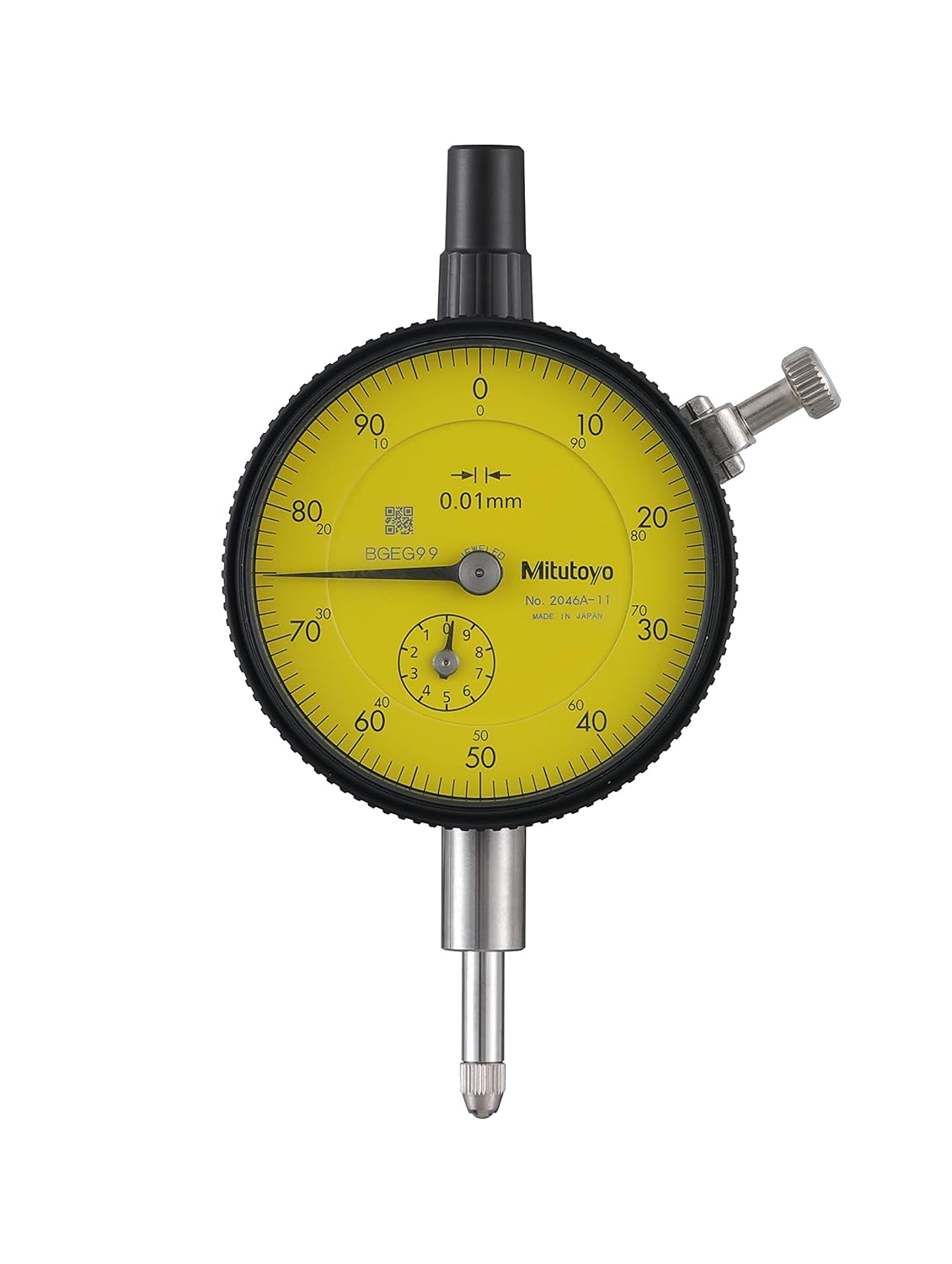Mitutoyo 2046A-11 Dial Indicator DG 0.01 Grad, 0-10mm Range