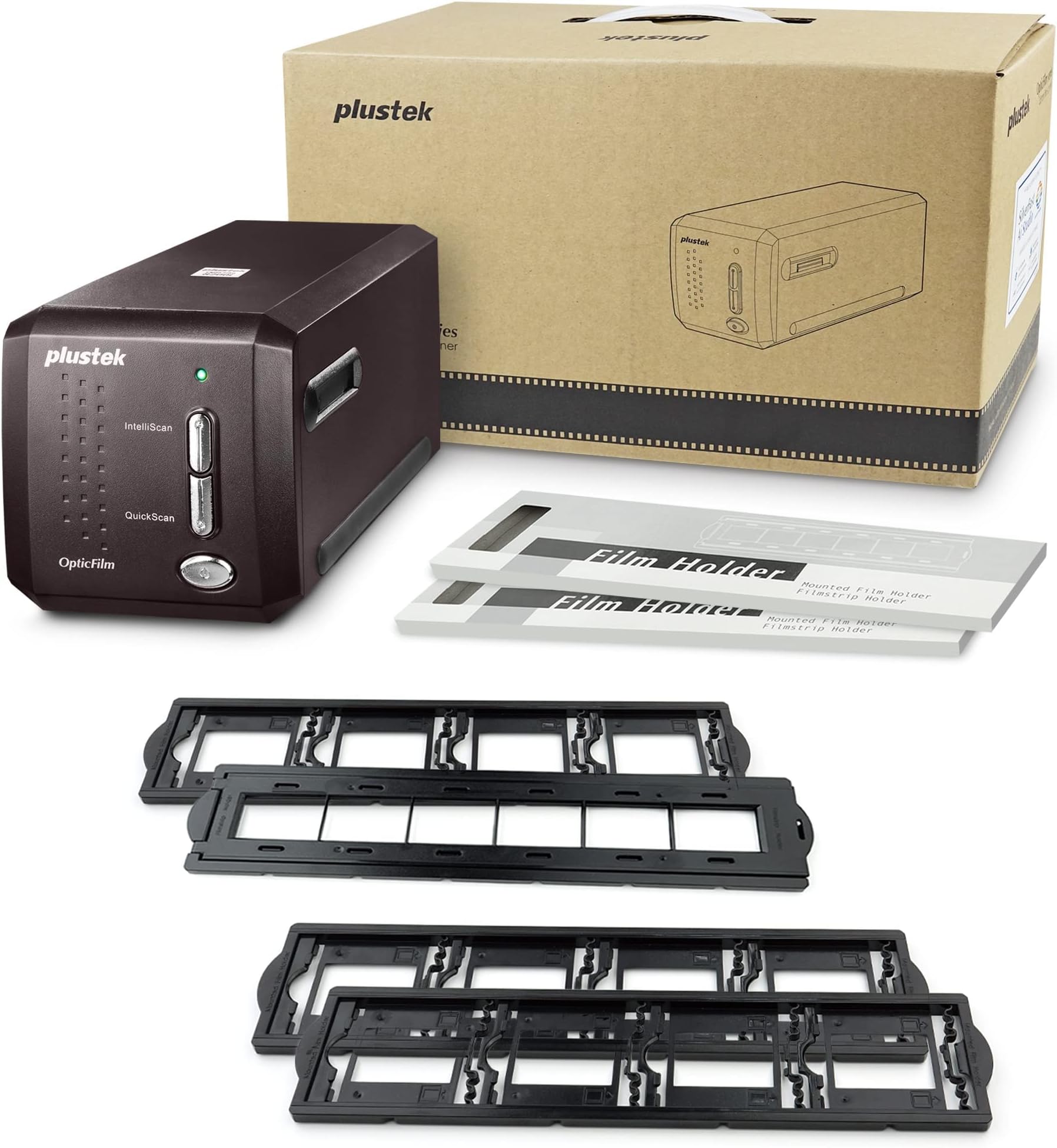 OpticFilm 8300i Ai Film & Slide Scanner Converter + 35mm Mounted Slide Holders kit