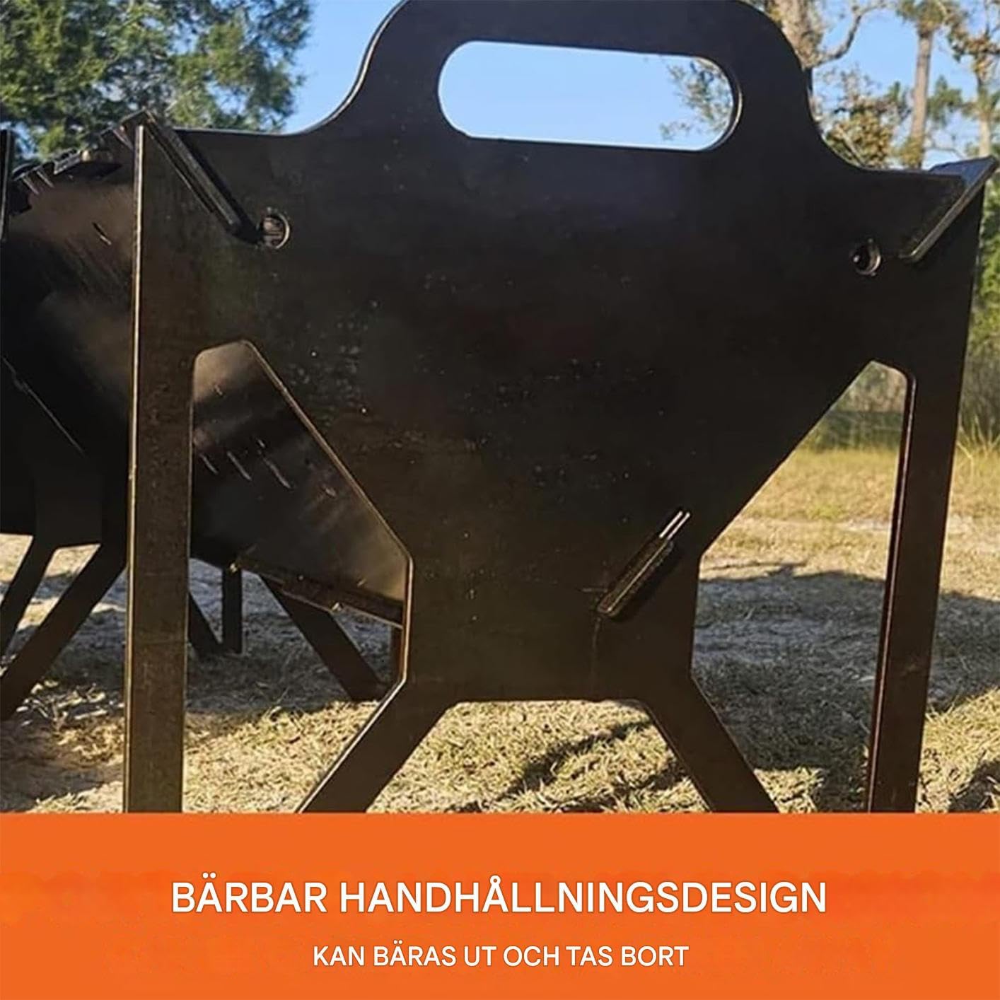 Griglia pieghevole per barbecue | Attrezzatura portatile per griglie a carbone pieghevoli - Accessorio per fumo extra robusto con design compatto per viaggi in campeggio all'aperto in balcone
